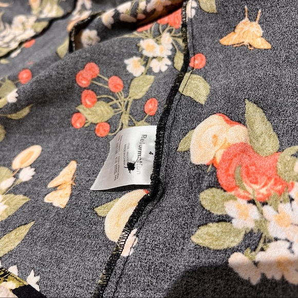 Reformation Black Floral Midi Dress - Picture 8 of 10